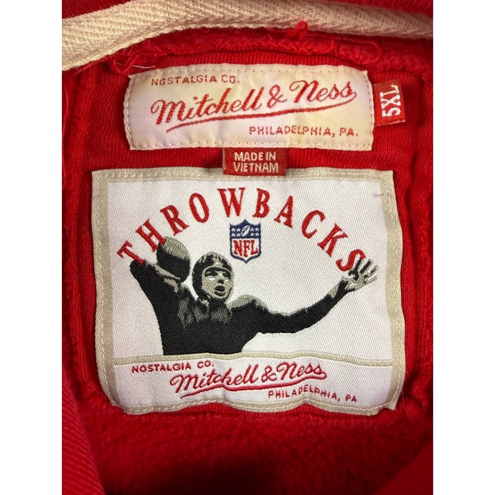VTG Mitchell & Ness San Francisco 49ers NFL Throwbacks Pullover Sweatshirt 5XL - Picture 8 of 11